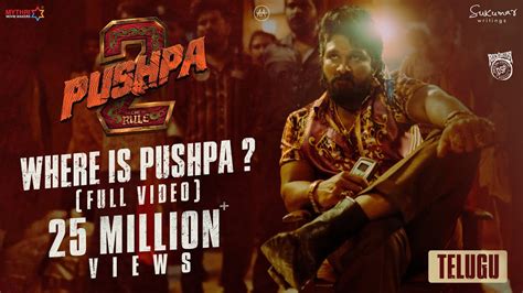 Where is Pushpa? | Pushpa 2 - The Rule 🔥 | Telugu | Allu Arjun ...