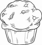 Muffin coloring Page  ColouringPages sketch template