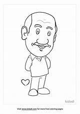 Grandpa Coloring Page sketch template