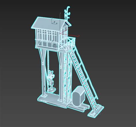 Railroad Signal Tower 3D Model - TurboSquid 1814624