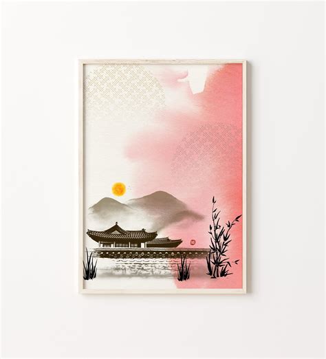 Korean wall Art, Korean art print, Korean art poster, Korea art, Korean home decor, Korean wall ...