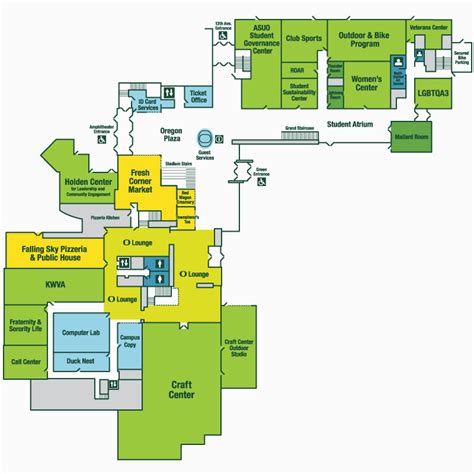 Campus Map University Of oregon