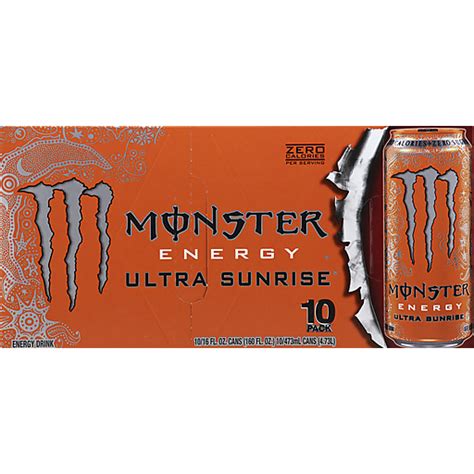 Monster Energy Ultra Sunrise - 10 PK | Sports & Energy | Sun Fresh