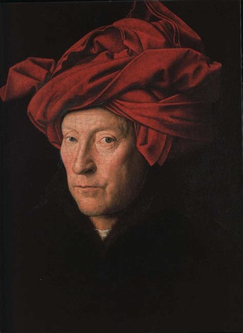 Portrait of a Man (Man in a Red Turban) Painting | Jan Van Eyck 1433 Oil Paintings