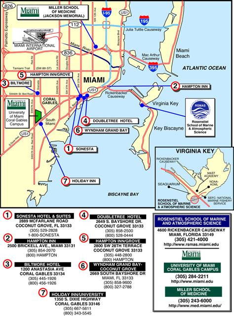 Miami Hotel map - miami florida • mappery