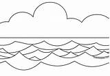 Sea Coloring Page  Easter Template sketch template