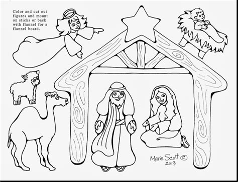 Printable Nativity Scene Coloring Pages at GetColorings.com | Free printable colorings pages to ...