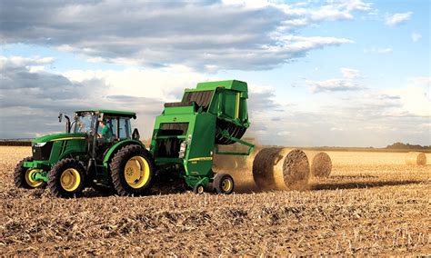 The Future Of Hay Farming: John Deere Tractor Baler Automation | Farms.com