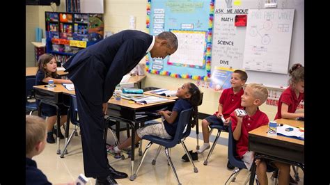 President Obama Talks with First-Graders at Tinker Elementary School - YouTube