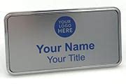 Name Badges, Inc. - Personalized Custom Name Tags - Magnetic - Full Color Metallic | Namebadges