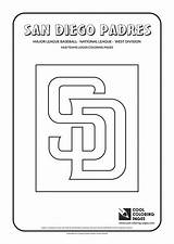 Cool Coloring Pages San Diego Padres Cap Insignia  MLB teams Logos sketch template