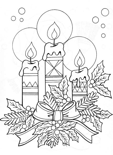 Get Coloring Pages Christmas Background