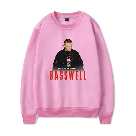 Basswell Rapper Merch Logo crew neck sweatshirt Women Men Long sleeve Fashion Casual Hooded ...