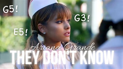 Ariana Grande - They Don't Know, Vocal Showcase - YouTube