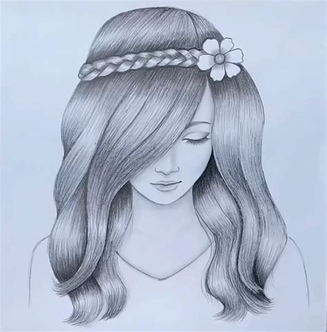 How to draw a beautiful girl with Pencil | Girl drawing, Pretty girl drawing, Girl drawing easy