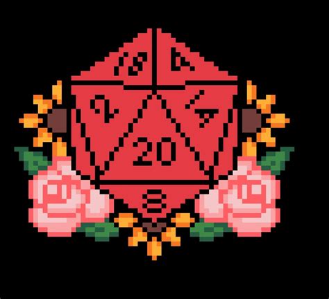 D&D pixel art| Dice | Cross stitch art, Cross stitch patterns, Geek crafts