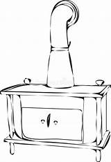 Wood Burning Stove Coloring Pages Sketch Page sketch template