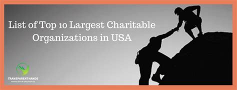 List of Top 10 Largest Charitable Organizations in USA