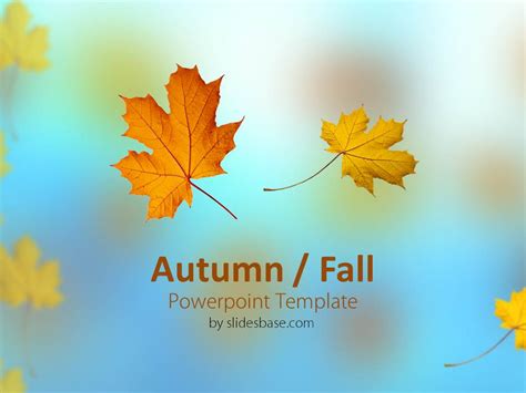 Free Fall Powerpoint Templates - Printable Templates