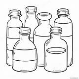 Cute Pharmacy Bottles Coloring Page 22153 17518 sketch template