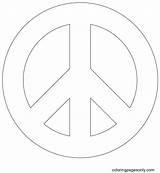 Coloring Peace Signs A Symbol Of Harmony And Creativity sketch template