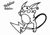 Raichu From Pokemon Coloring Page  Free Printable Pages For Kids sketch template