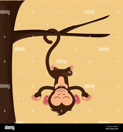 jungle monkey cartoon Stock Vector Image & Art - Alamy