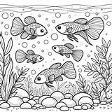 Guppy Coloring Pages For Children  Day Dream Colors sketch template