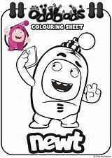 Oddbods Coloring Pages sketch template