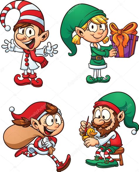 Christmas elves Stock Vector Image by ©memoangeles #14425123