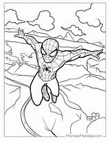 Easy Spiderman Coloring Pages For Kids sketch template