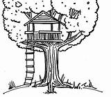 Tree House Coloring Pages Printable sketch template