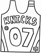 Basketball Jersey Coloring Templates Pages sketch template
