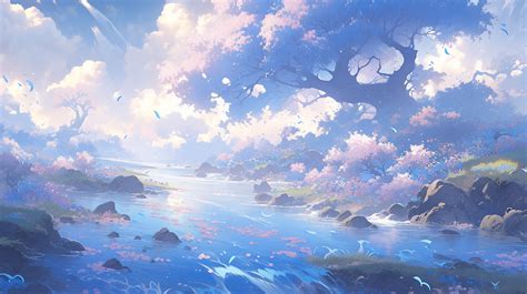 ArtStation - Beautful Anime Pastel River