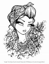 Collection Of Pin Up Girl Coloring Pages  Free Printable sketch template