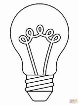 Lightbulb Coloring Page sketch template