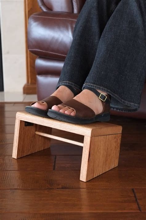 Collapsable Foot Rest Foldable Foot Stool Folding Legs Poplar | Etsy