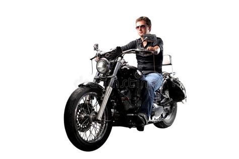 Man on Motorbike stock image. Image of sunglasses, motorcycle - 15160947