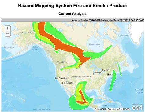 Wildfire smoke map for North America - Wildfire Today