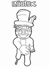 Piggy Roblox coloring Pages  ColoringLib sketch template