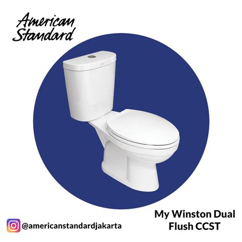 Promo American Standard My Winston Dual Flush Close Coupled Toilet ...