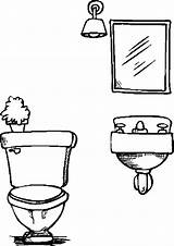 Bathroom Toilet Sheet Coloring Pages sketch template