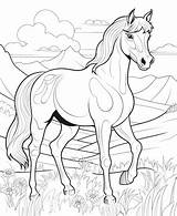 Premium AI Image  coloring book pages horse Backgrounds Associated sketch template