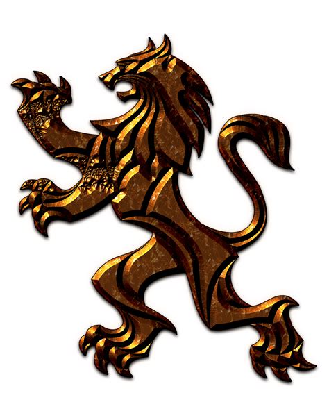 Metal lion crest by rayadotx on DeviantArt