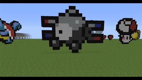 minecraft pixel art tutorial 6: magnemite - YouTube