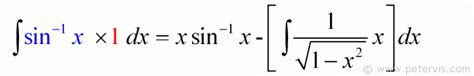 Integrate arcsin x