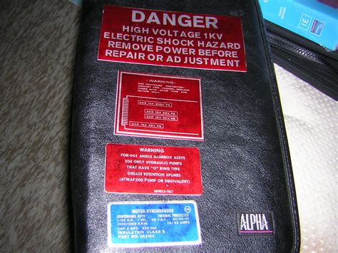 Proton Pack Warning Labels | I made these metal-looking labe… | Flickr