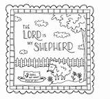 Psalm 23 Coloring Pages sketch template
