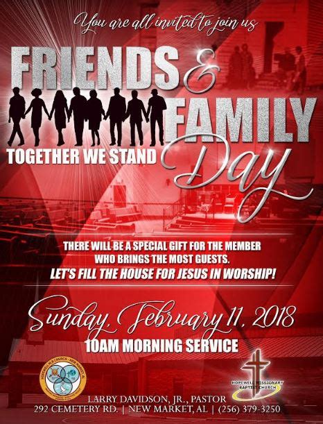 Friends & Family Day – Feb 11 – Hopewell Missionary Baptist Church