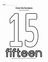 Worksheets Number 15 Fifteen Activities Preschool Kindergarten  sketch template